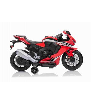 MOTO ELÉCTRICA INFANTIL 12V HONDA CBR ROJA, RUEDAS DE PLÁSTICO - BNCBRRED